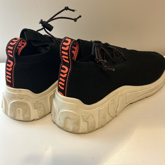 Miu Miu Shoes - Miu Miu Chunky Platforms sock style sneakers pull on Stretch Knit sz 41